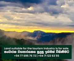 Land suitable for the tourism industry is for sale